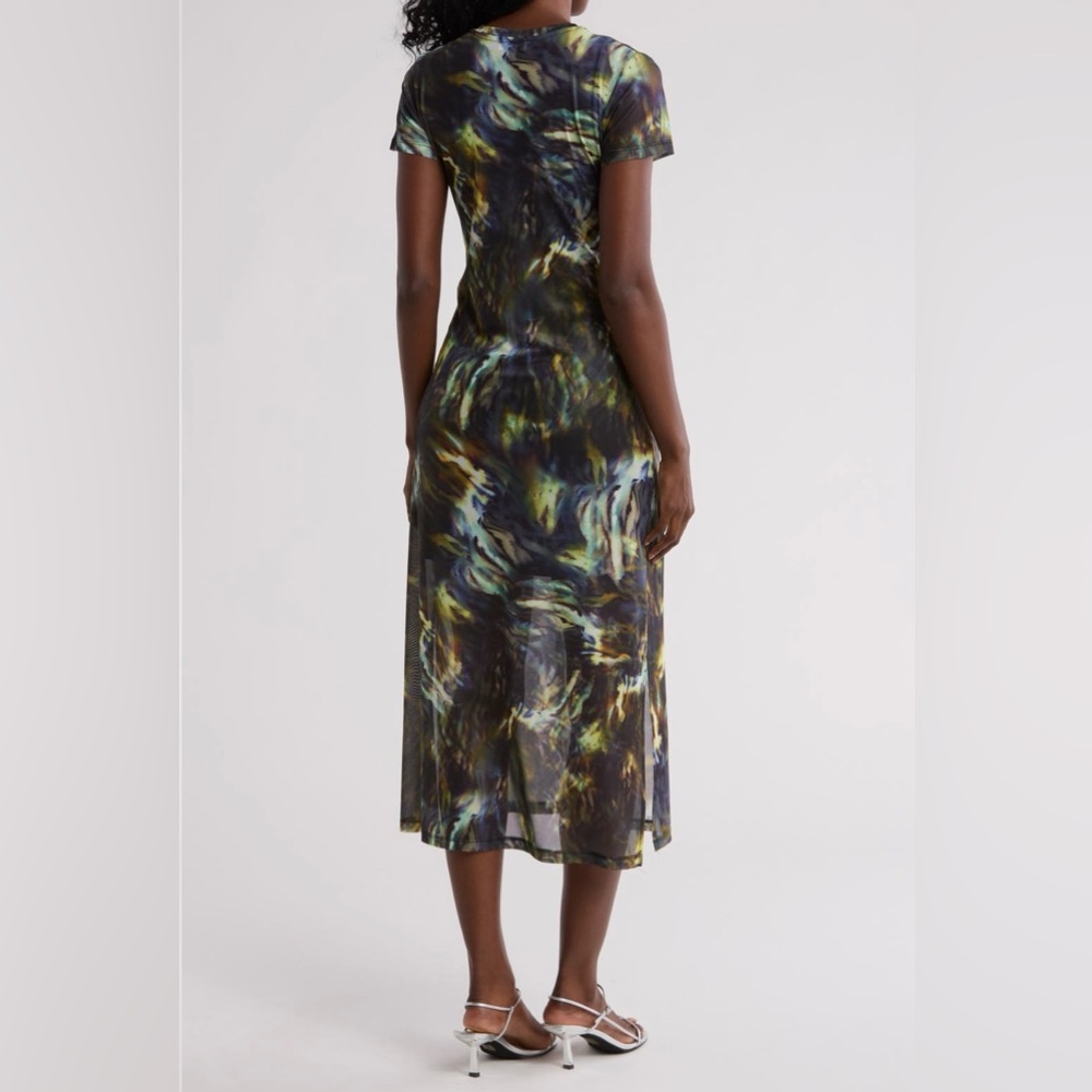 Multicolor Abstract Print Midi Dress - Picture 2 of 11
